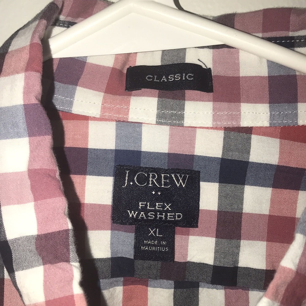J.Crew oxford button down long shirt size xl   pocket flex washed classic preppy - Picture 2 of 9